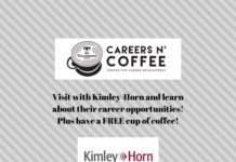 Careers n’ Coffee featuring Kimley-Horn is Monday, Sept. 13