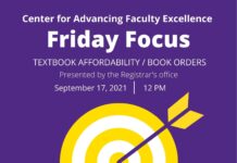 Friday Focus: Textbook Affordability / Book Orders