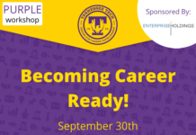 Purple Career Readiness Workshop on Sept. 30: Becoming Career Ready!
