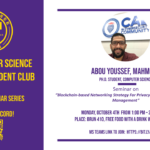 Fall 2021 Seminar Series (October 4th)