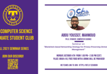 Fall 2021 Seminar Series (October 4th)