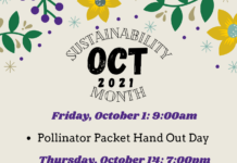 Schedule of Events for Sustainability Month!