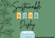 Sustainable Book Display in Volpe Library!