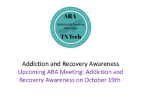 Upcoming ARA Meeting: Addiction and Recovery Awareness @ 11am on October 19th