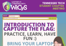 Women in CyberSecurity Student Chapter Meeting – 10/19/2021