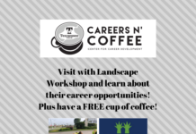 Careers n’ Coffee featuring Landscape Workshop is Wednesday, Oct. 20