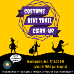 Halloween Costume Bike Trail Clean-up on October 27!