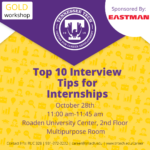 Gold Career Readiness Workshop on Oct. 28: Top Ten Interview Tips