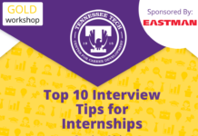 Gold Career Readiness Workshop on Oct. 28: Top Ten Interview Tips