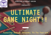 African Student Union Games Night!! Friday, 29th of Oct. at 6:00pm in RUC 258