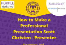 Purple Career Readiness Workshop on Nov 2: How to Make a Presentation
