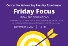 Friday Focus: IDEA / SLO Evaluations