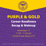 Gold/Purple Career Readiness Makeup Workshop on Nov. 11