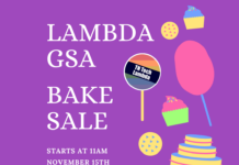 Lambda GSA Bake Sale TODAY