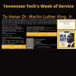 Tech’s 2022 MLK Days of Service – Jan. 21st & 28th