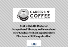 Careers n’ Coffee featuring LMU – Doctor of Occupational Therapy is January 19