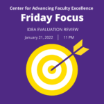 Friday Focus: Reviewing your IDEA Evaluations