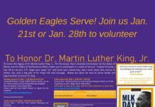 Golden Eagles Serves – Volunteer with us Jan. 21st & 28th