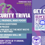 Women in CyberSecurity Student Chapter Meeting – 1/25/2022