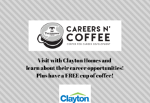Careers n’ Coffee featuring Clayton Homes is Monday, Jan. 24