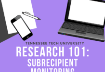 Research 101: Subrecipient Monitoring