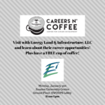 Careers n’ Coffee featuring Energy Land & Infrastructure, LLC is Monday, Jan. 31
