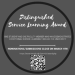 Distinguished Service Learning Award Nominations/Submissions