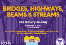 Join us for Bridges, Highways, Beams & Streams Fab Friday (3rd-8th)