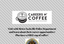 Careers n’ Coffee featuring Metro Nashville PD is Monday, Feb. 28
