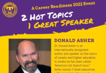 Gold/Purple Career Readiness PART TWO Meetups on Mar. 2 presented by Don Asher