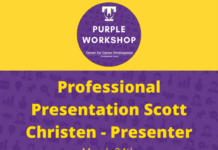 Purple Career Readiness Workshop on Mar. 24: How to make a Presentation