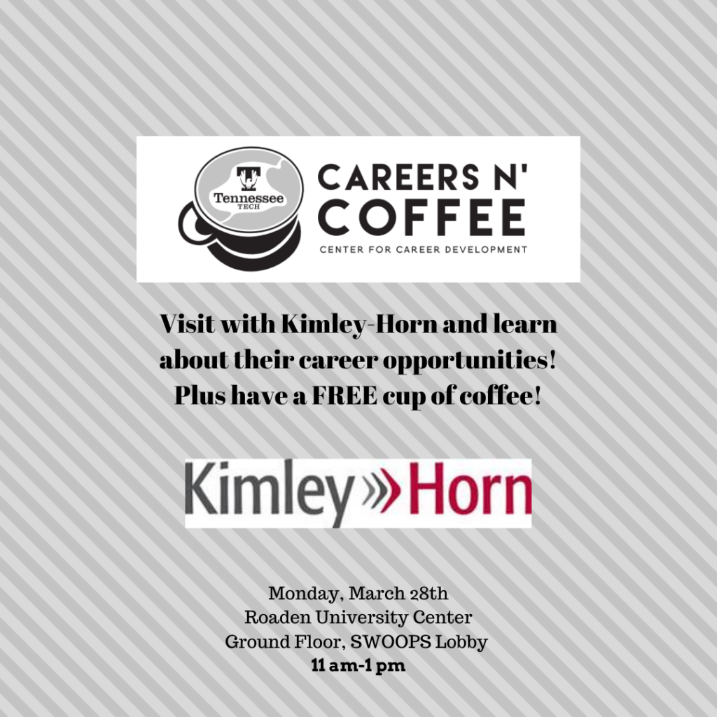 Careers N’ Coffee Featuring Kimley-Horn Is Monday, Mar. 28 | Tech Times