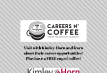 Careers n’ Coffee featuring Kimley-Horn is Monday, Mar. 28