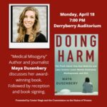 POSTPONED until April 18 – Medical Misogyny: A Conversation with Maya Dusenbery