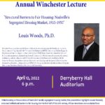 Winchester Lecture on April 12th