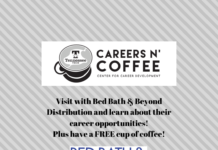 Careers n’ Coffee featuring Bed Bath & Beyond is Wednesday, April 6