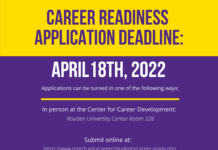 Gold/Purple Career Readiness Deadline on Apr. 18