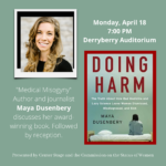 NEW DATE! Medical Misogyny: A Conversation with Maya Dusenbery on April 18
