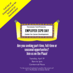 Employer Spotlight featuring Expo Day is Tuesday, April 19
