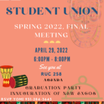 African Student Union: Final Spring 2022 Meeting