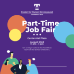 Welcome Back Part-Time Job Fair is August 23 – Join us on Centennial Plaza!