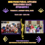 Multicultural Affairs Welcome Back