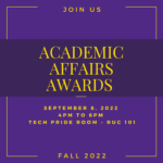 Academic Affairs Awards Reception
