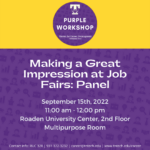 Purple Career Readiness Workshop on September 15: Employer Panel