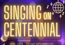 Singing On Centennial This Tuesday