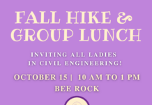 Calling All Ladies in Civil Engineering! Annual group hike to Bee Rock!