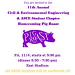 Annual Civil & Environmental Engineering Homecoming Pig Roast
