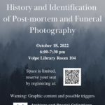 University Archives Class on Post-mortem and Funeral Photography