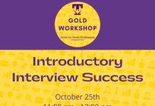 Gold Career Readiness Workshop on October 25: Introductory Interview Success