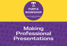 Purple Career Readiness Workshop on October 27: Making Professional Presentation